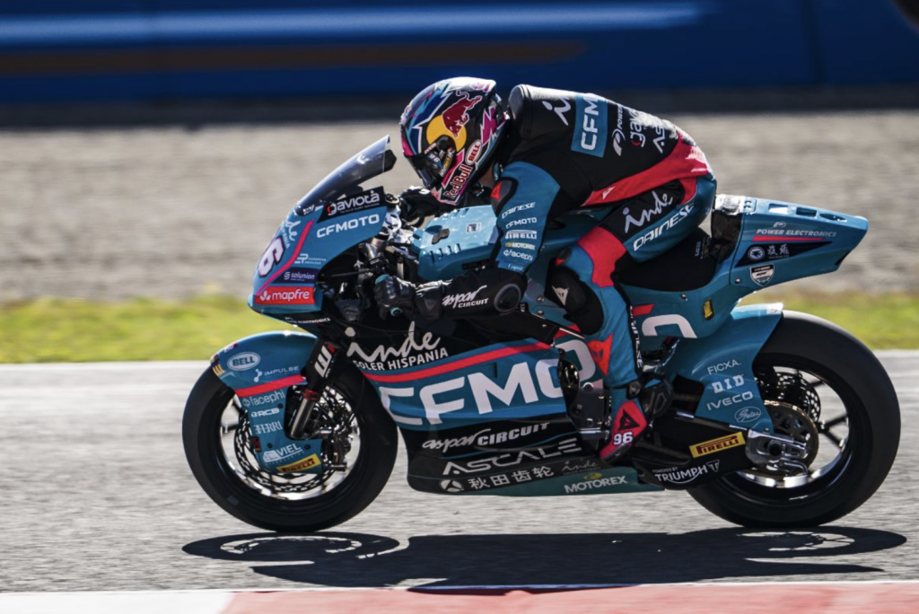 Inspired by the CFMOTO Aspar Team colours